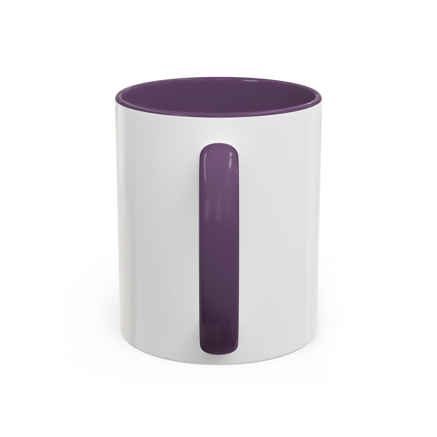 Toontronix Coffee Mug with colored interior and handle, white ceramic, stylish accent design.