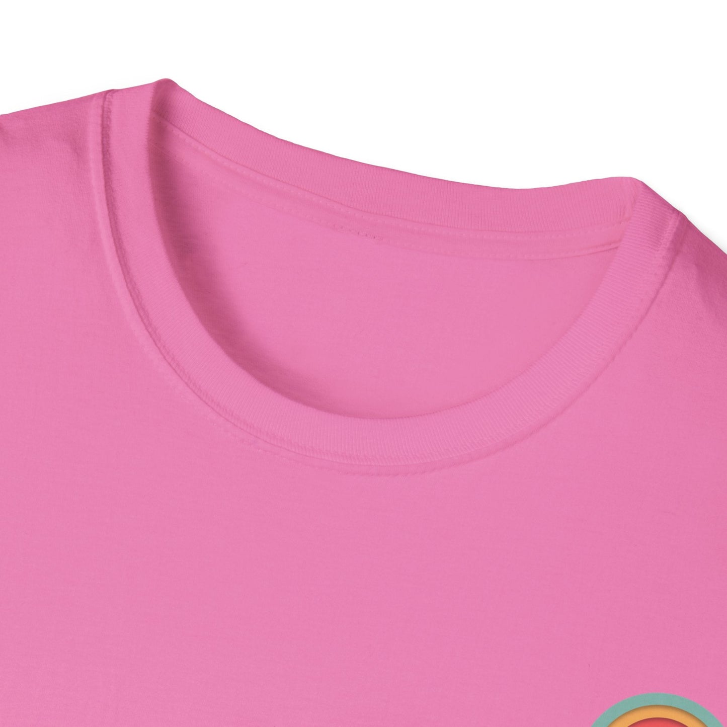 Toontronix Atomic Tv Tee in pink with a vintage cartoon design, made of 100% ring-spun cotton for lightweight comfort.