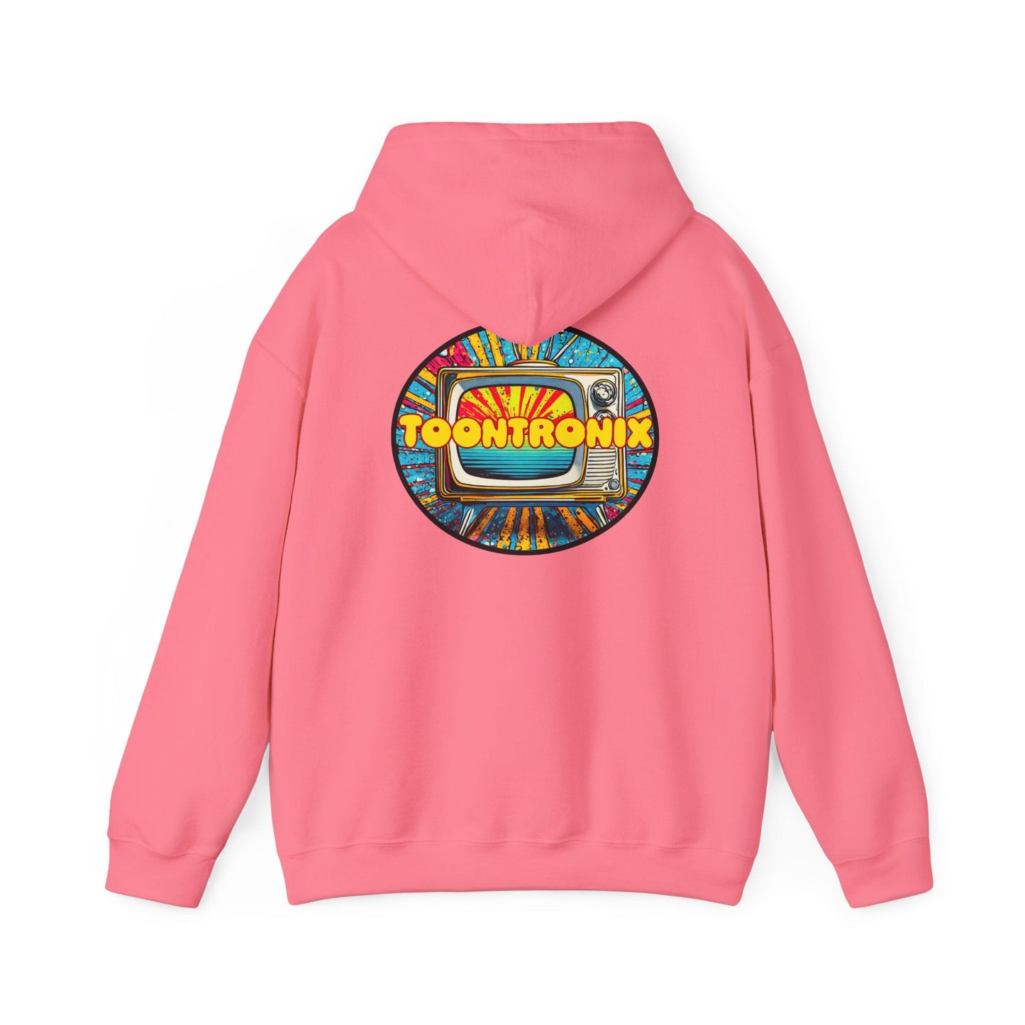 Unisex heavy blend Toontronix hoodie with vibrant graphic print.