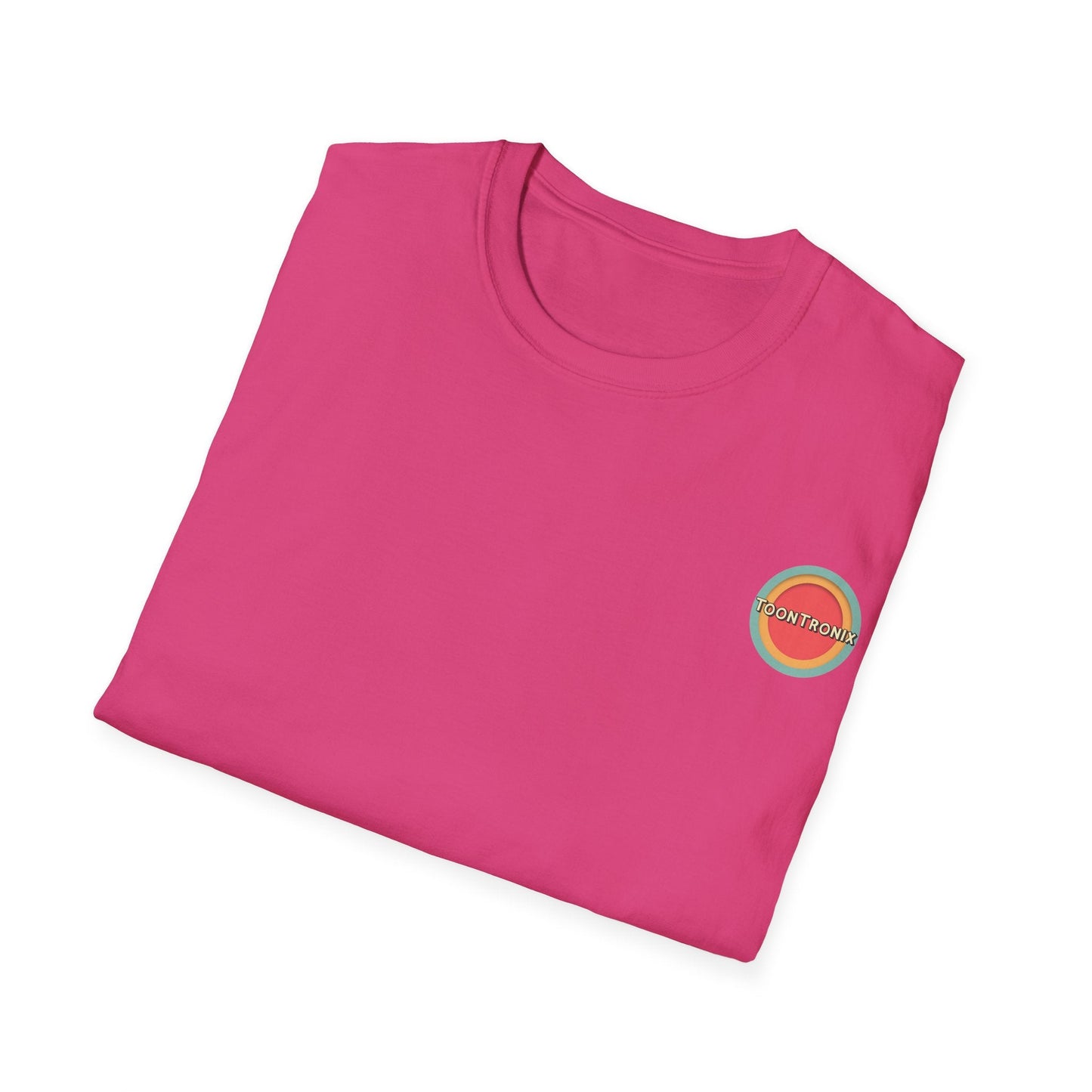 Toontronix Atomic Tv Tee in pink, featuring a fun and nostalgic design ideal for vintage cartoon fans.