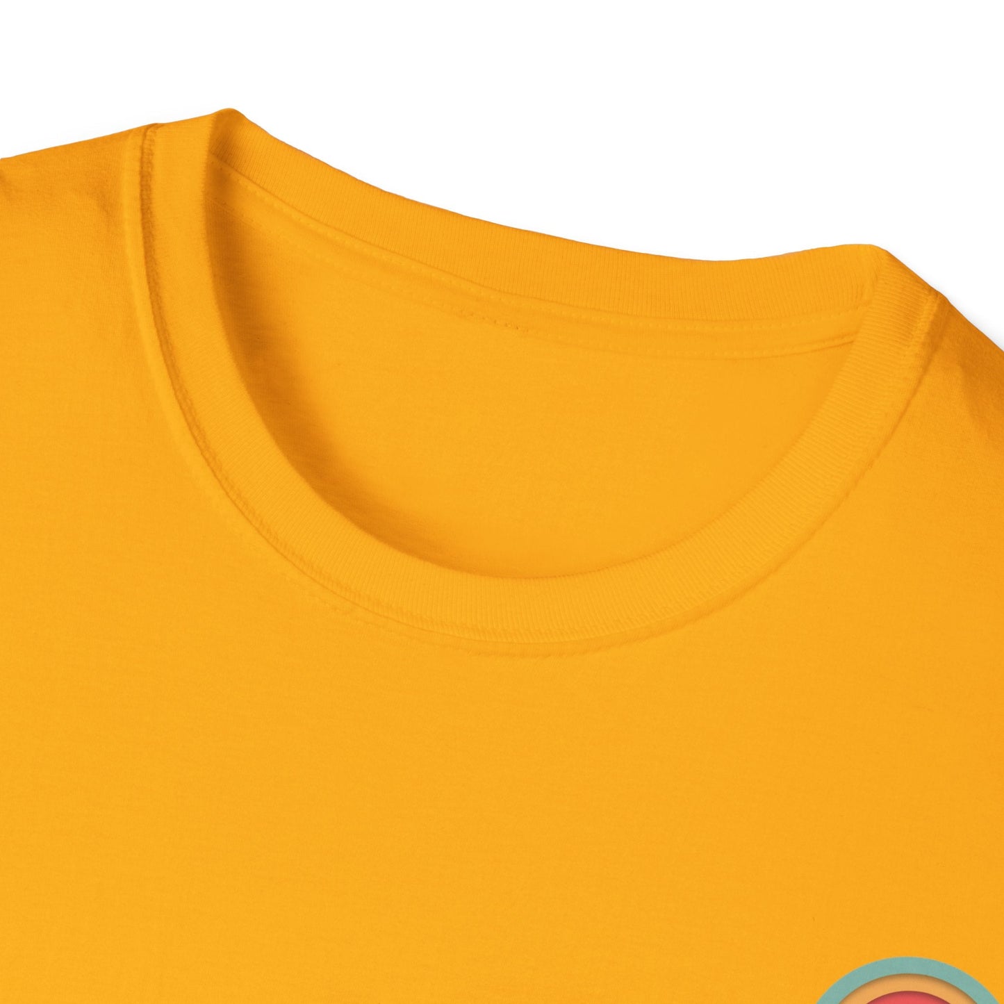Toontronix Atomic Tv Tee in yellow with a crew neckline, featuring a vintage cartoon design.