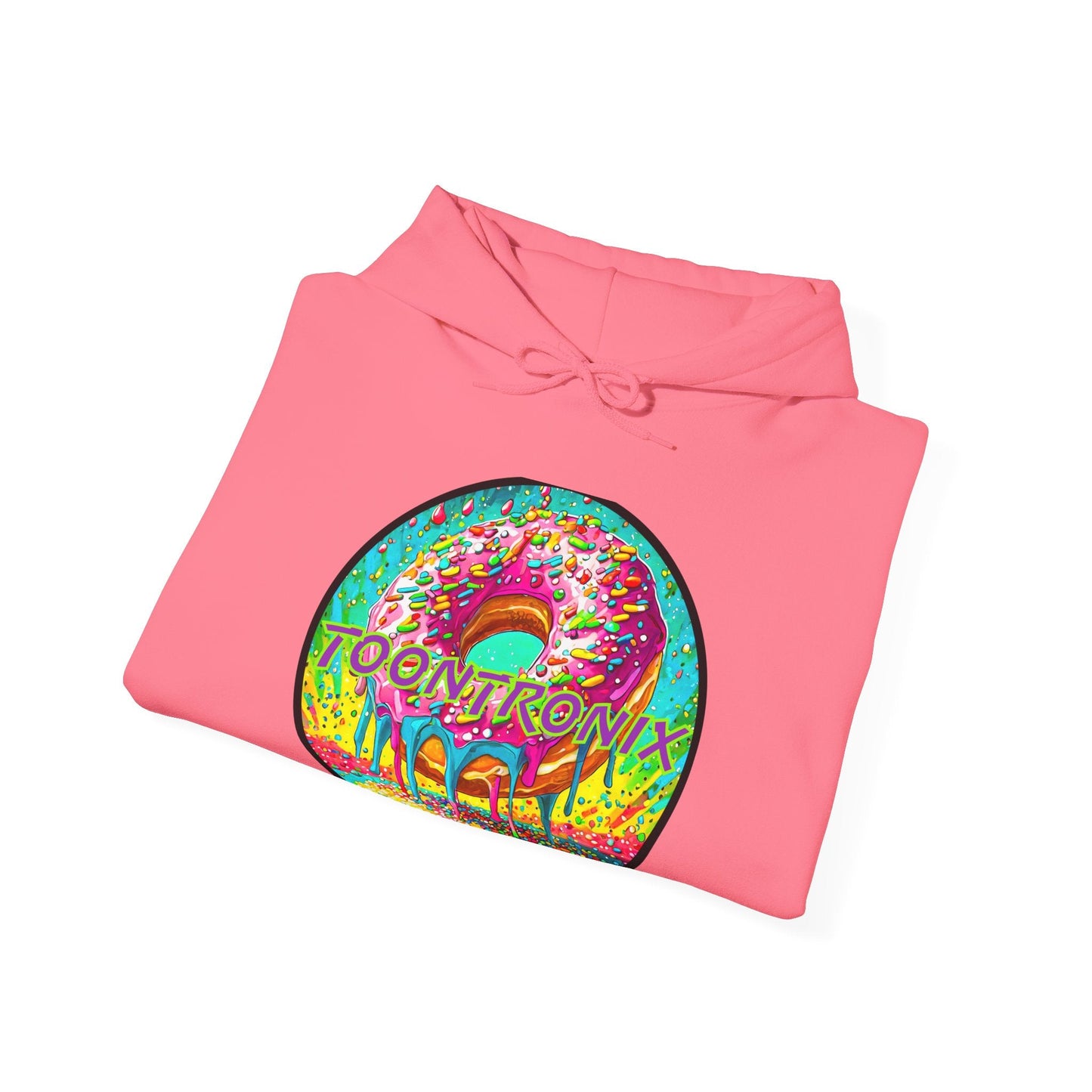 Toontronix Donut Hoodie - Unisex Heavy Blend™ Sweatshirt with graphic print.