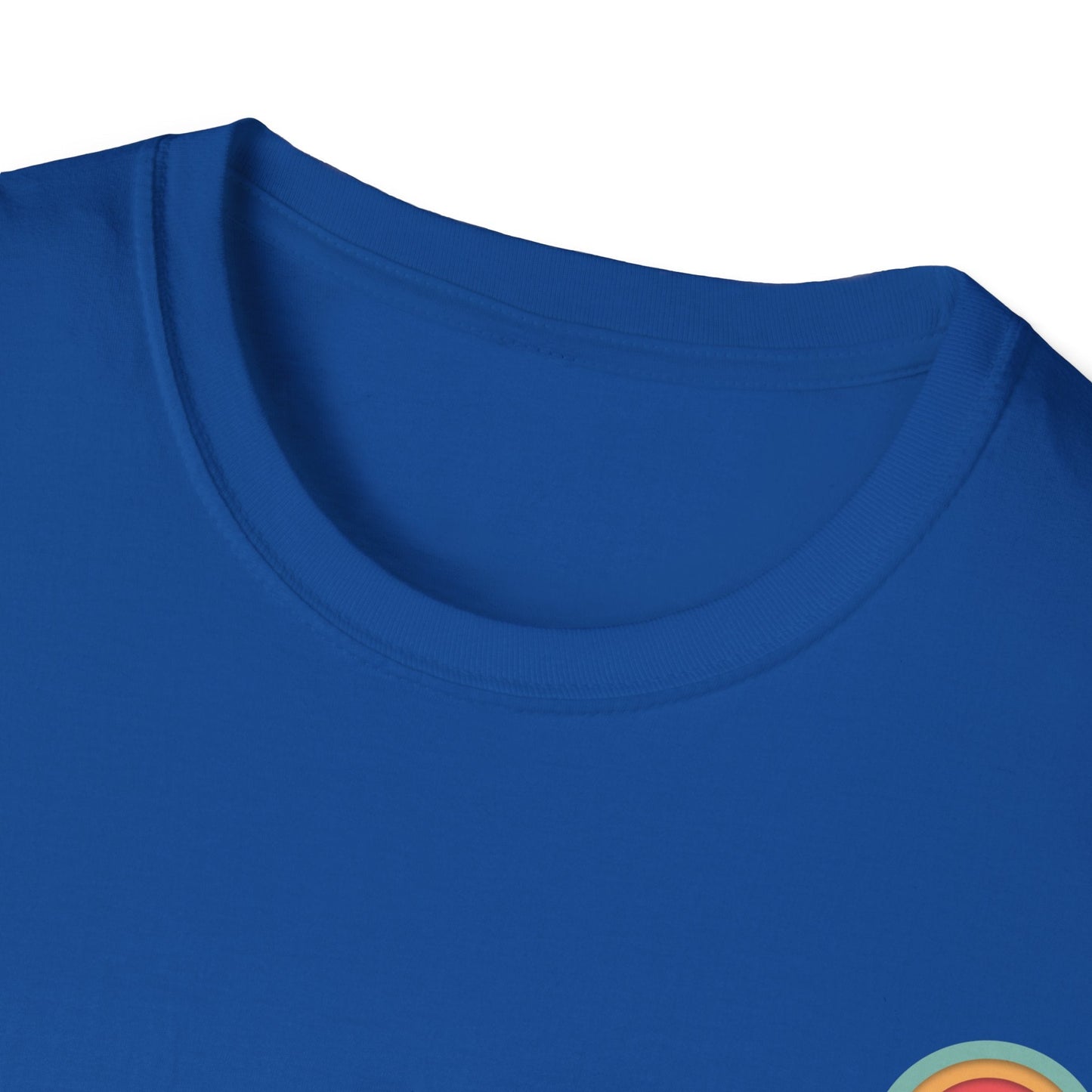 Toontronix Atomic Tv Tee featuring a vibrant blue color with a vintage cartoon design, made from 100% ring-spun cotton.