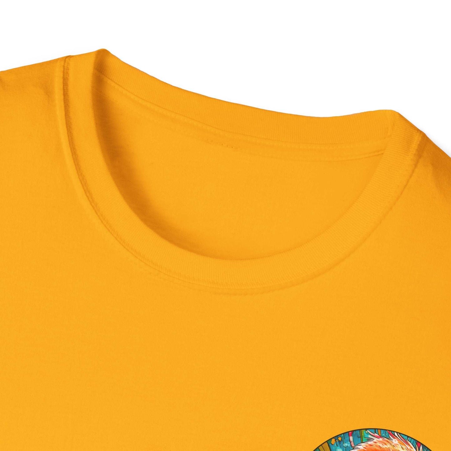 Vibrant Dr. Flamingoz unisex t-shirt, classic fit, summer beachwear design.