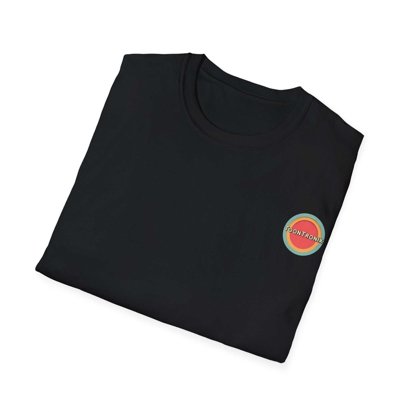 Toontronix Atomic Tv Tee with vintage cartoon design, 100% ring-spun cotton, classic fit.