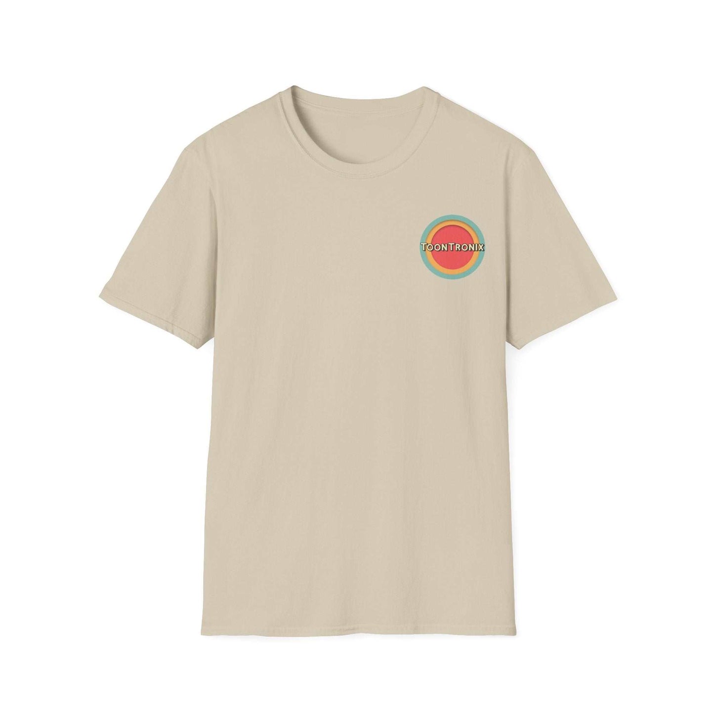 Toontronix Donut Tee Unisex Shirt featuring classic fit and ribbed collar.