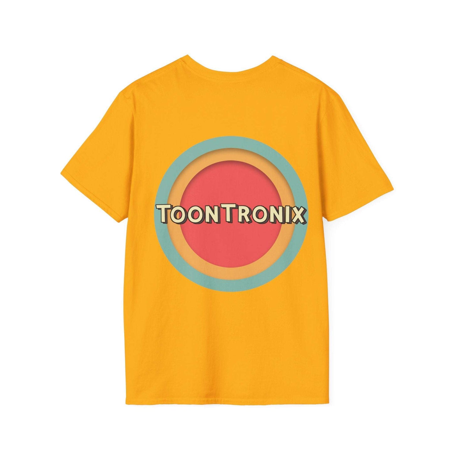 Toontronix Toons Logo Tee featuring classic fit and durable cotton fabric.