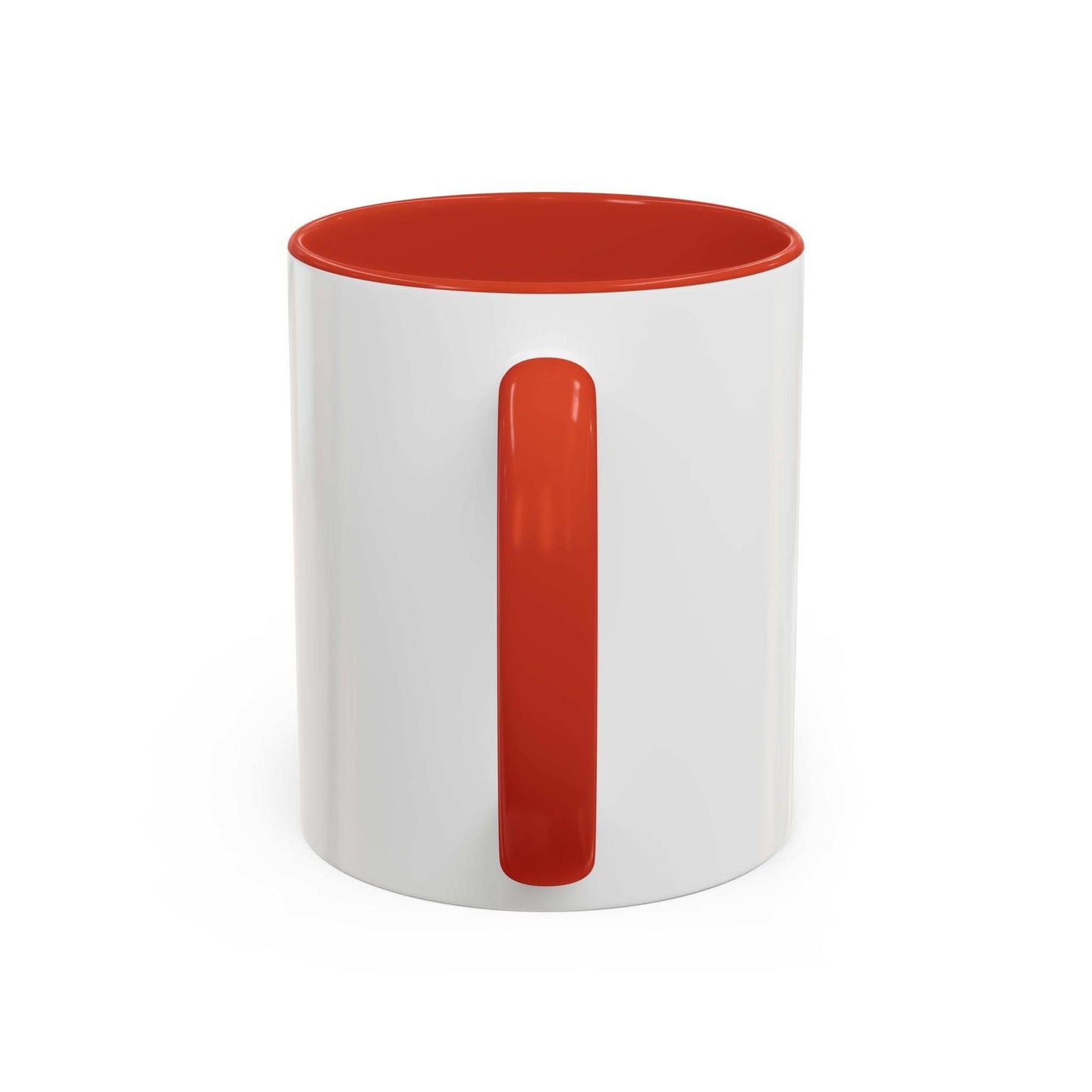 Toontronix Coffee Mug - Accent with a vivid colored interior and handle, durable white ceramic, available in 11oz and 15oz sizes.