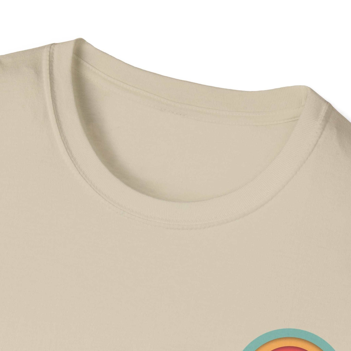 Toontronix Donut Tee Unisex Shirt with ribbed collar and graphic design.