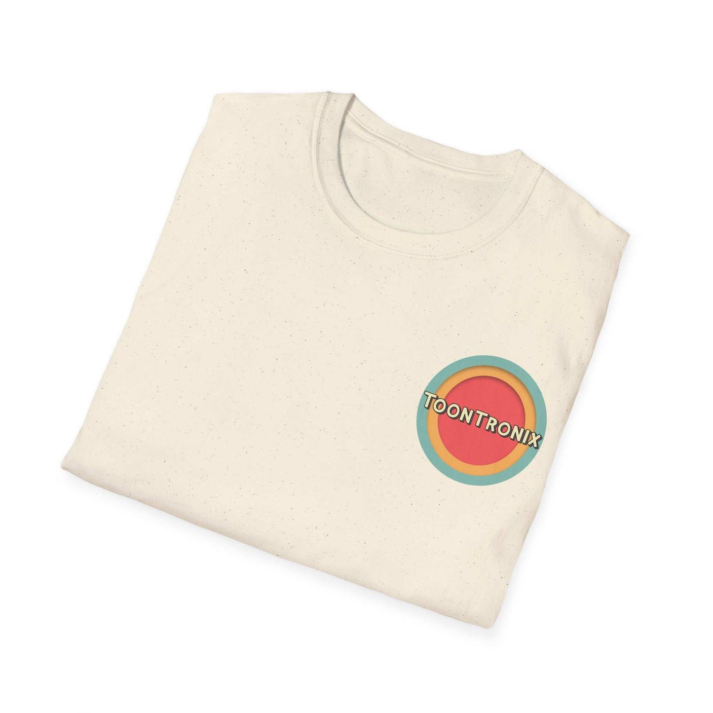 Toontronix Toons Logo Tee with classic fit and colorful logo design.