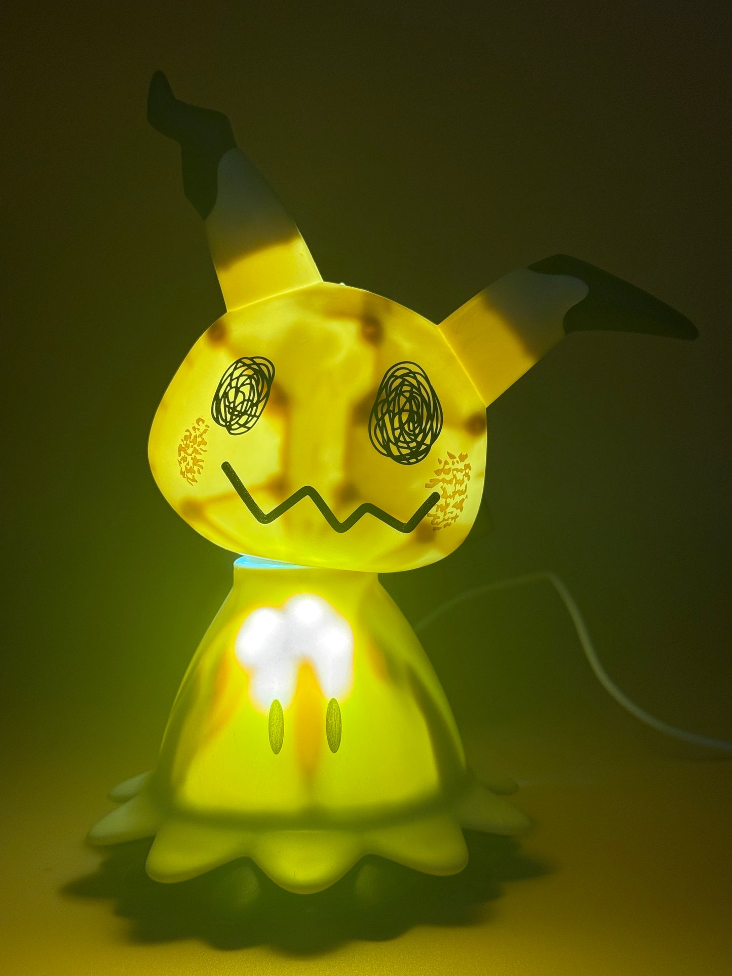 7" Moving Mimikyu with Wheels Pokemon Lamp Light Statue Figure Collectible