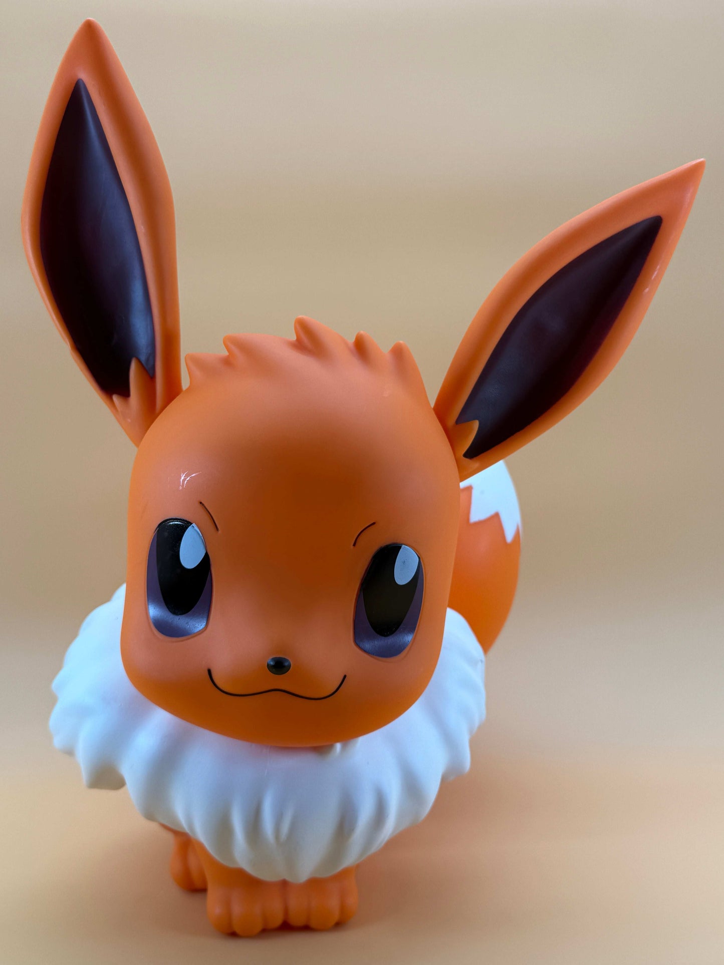 14.5" Eevee Large Statue USB Desk Lamp, orange color, over 1 foot tall.