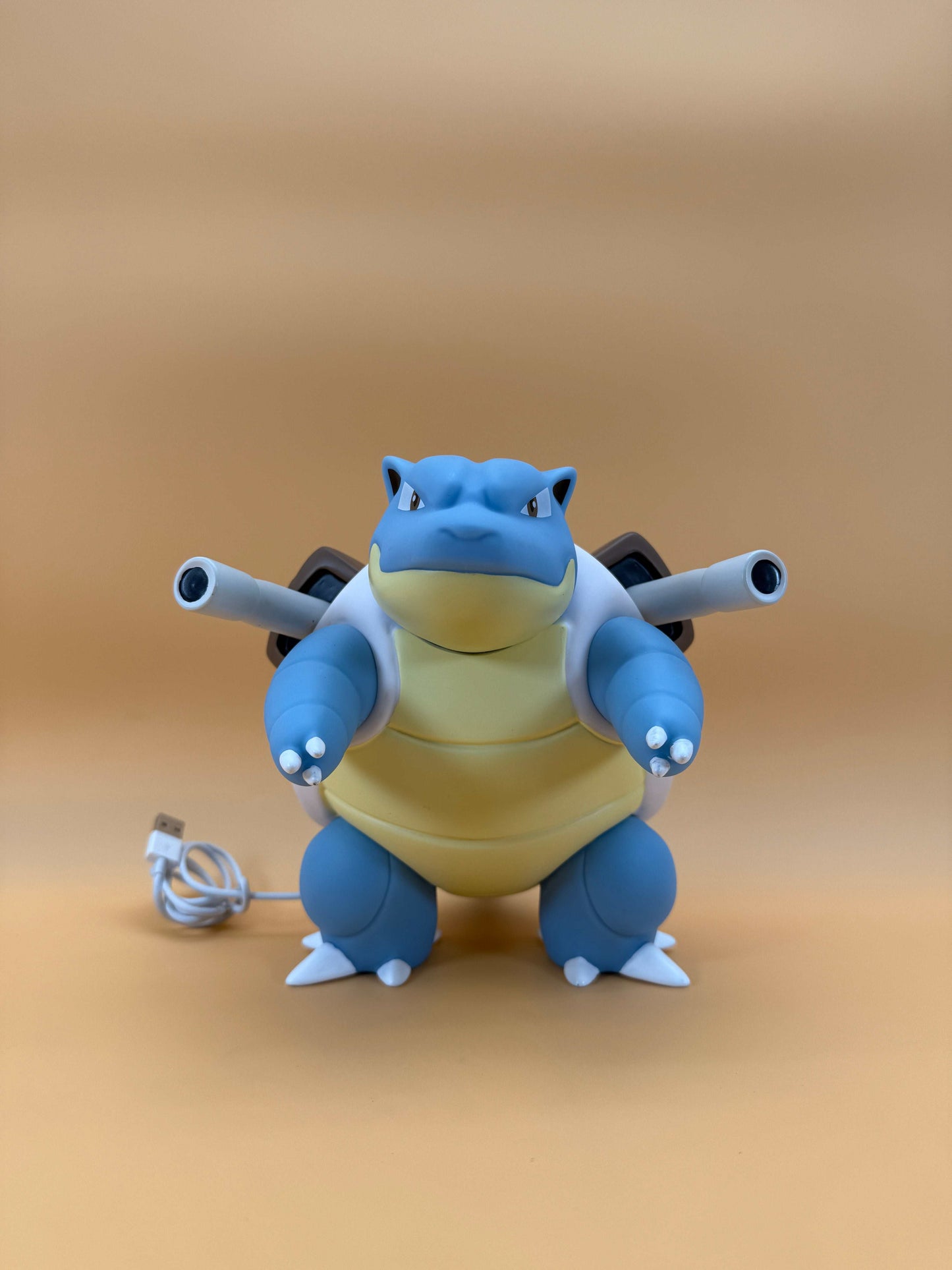 7" Blastoise Statue Pokemon USB Desk Lamp with built-in cord, limited edition.