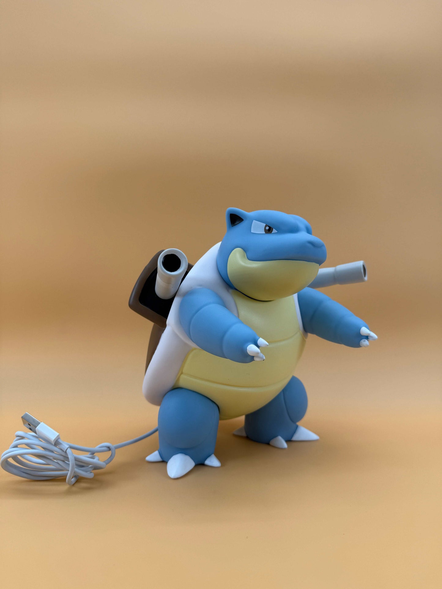 7" Blastoise Statue USB Desk Lamp Light with built-in cord.