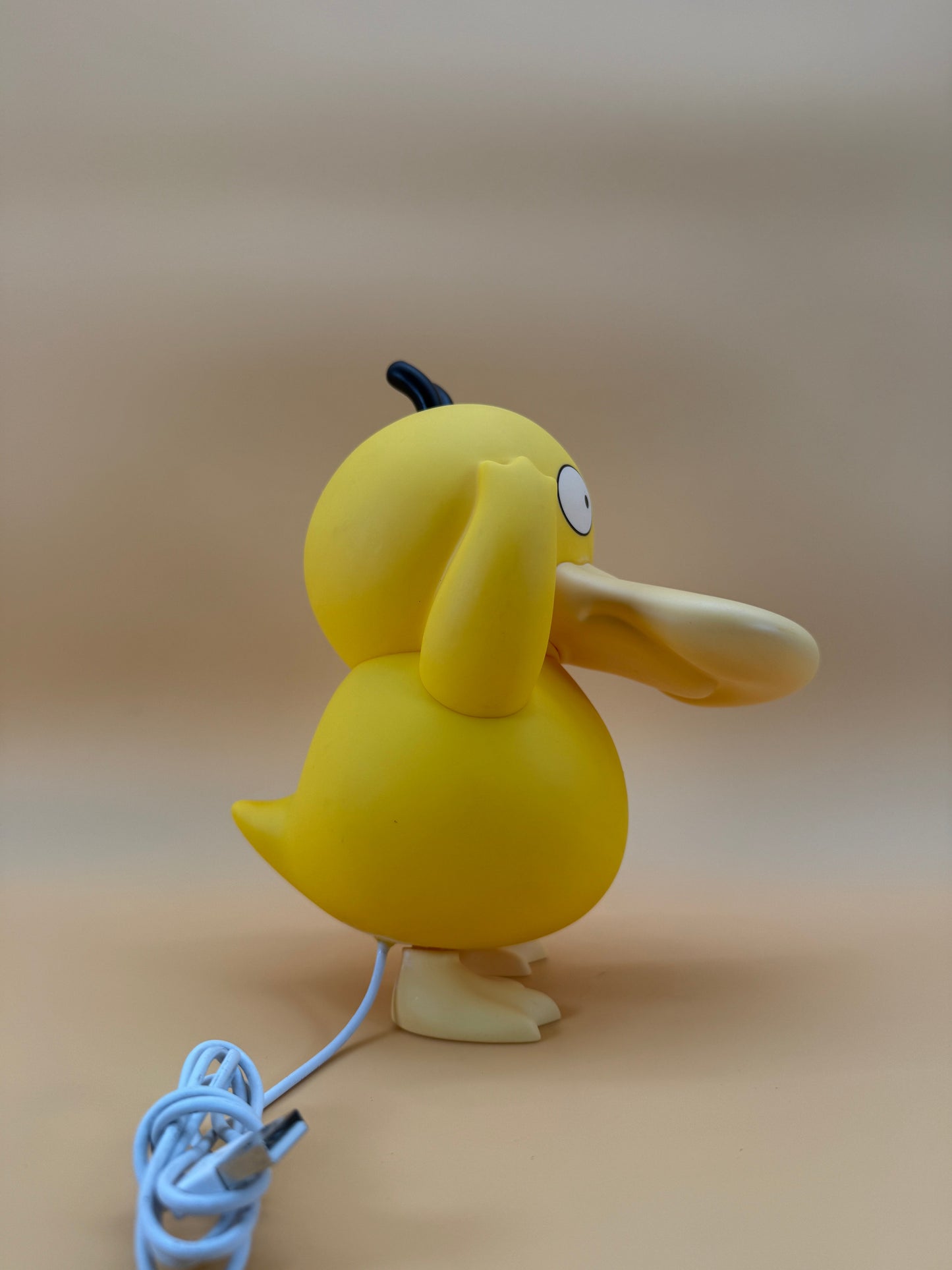 8" Psyduck Statue Pokemon USB Desk Lamp with built-in cord.
