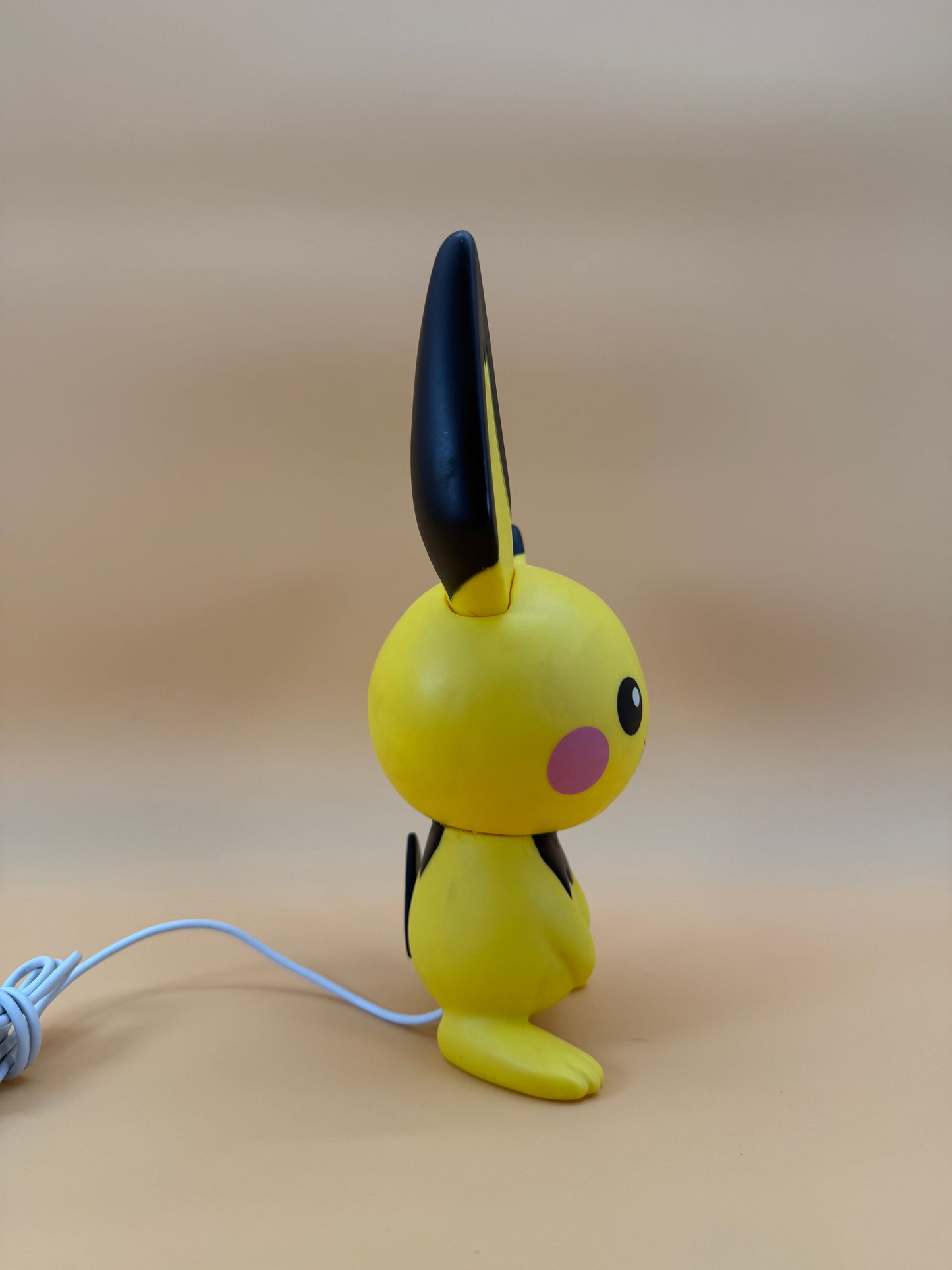 8.5" Pichu Statue Pokemon USB Desk Lamp Light with built-in USB cord.