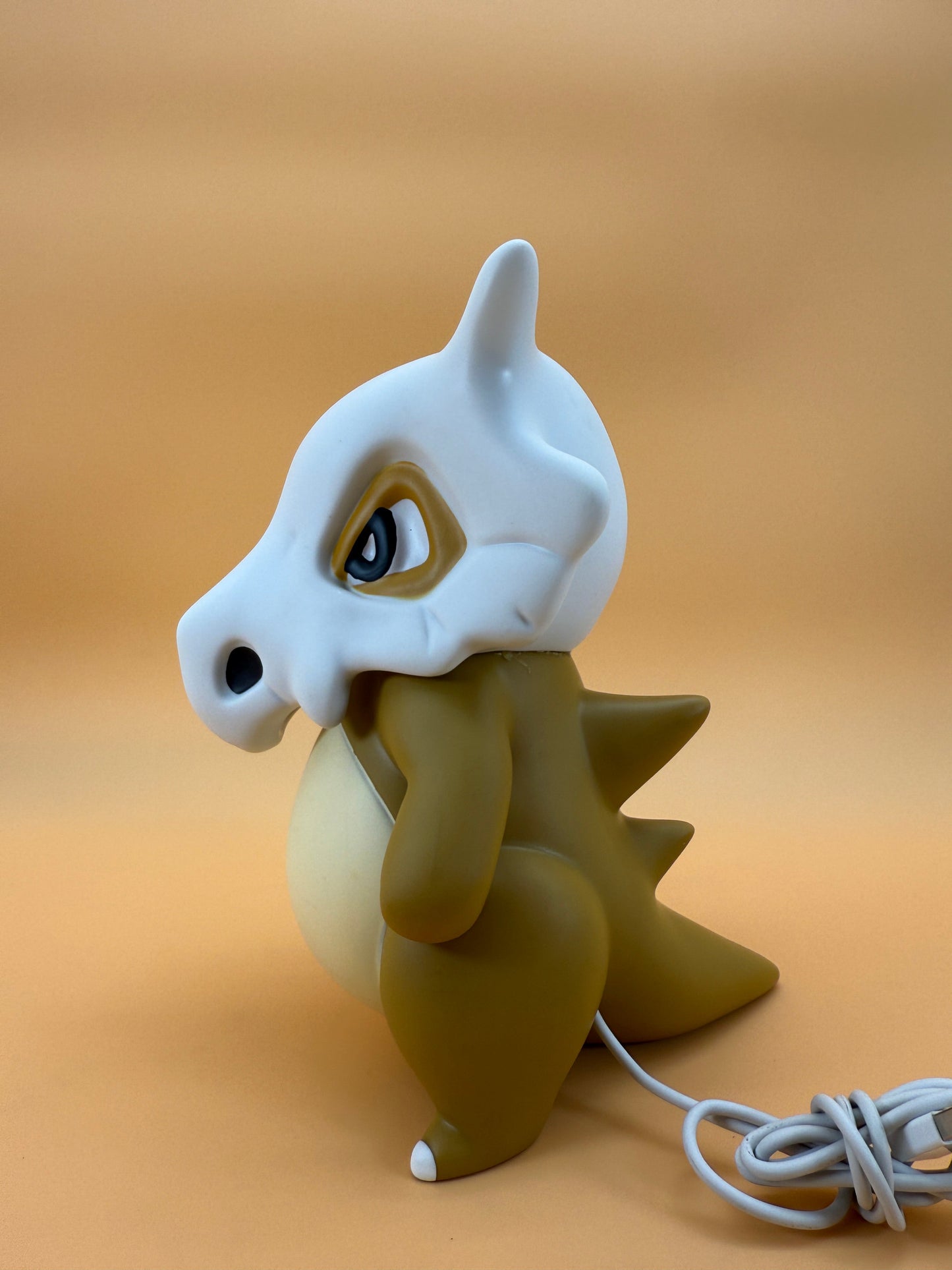 8" Cubone Statue Pokemon USB Desk Lamp Light with built-in USB cord.