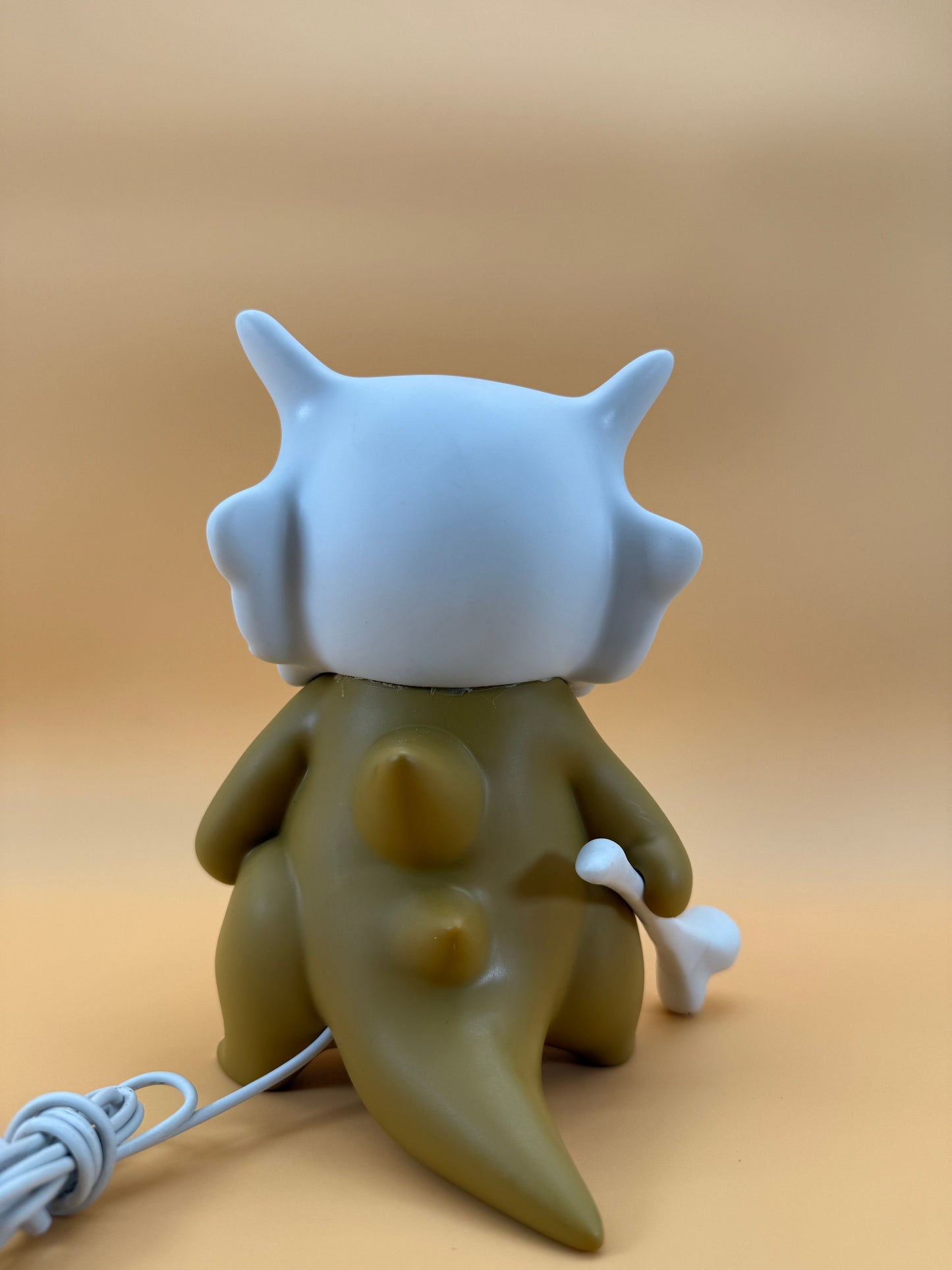 8" Cubone Statue Pokemon USB Desk Lamp with USB cord.