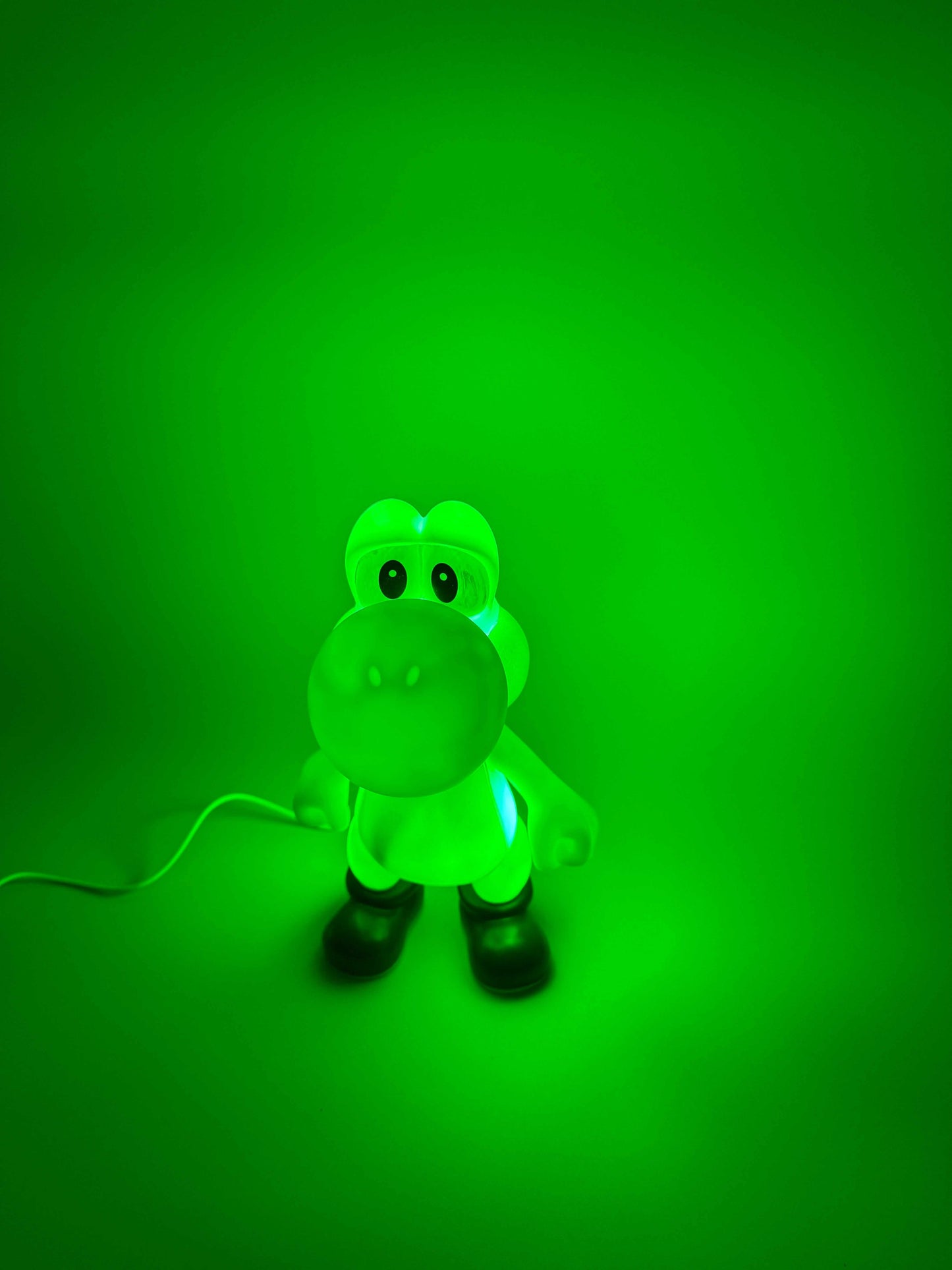 9" Yoshi Desk Lamp USB Light in green glow