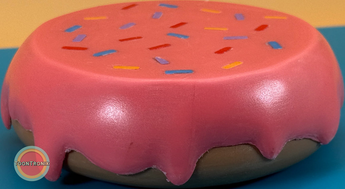 6" or 9" flat donut desk lamp with pink icing and colorful sprinkles, USB powered cartoon decor
