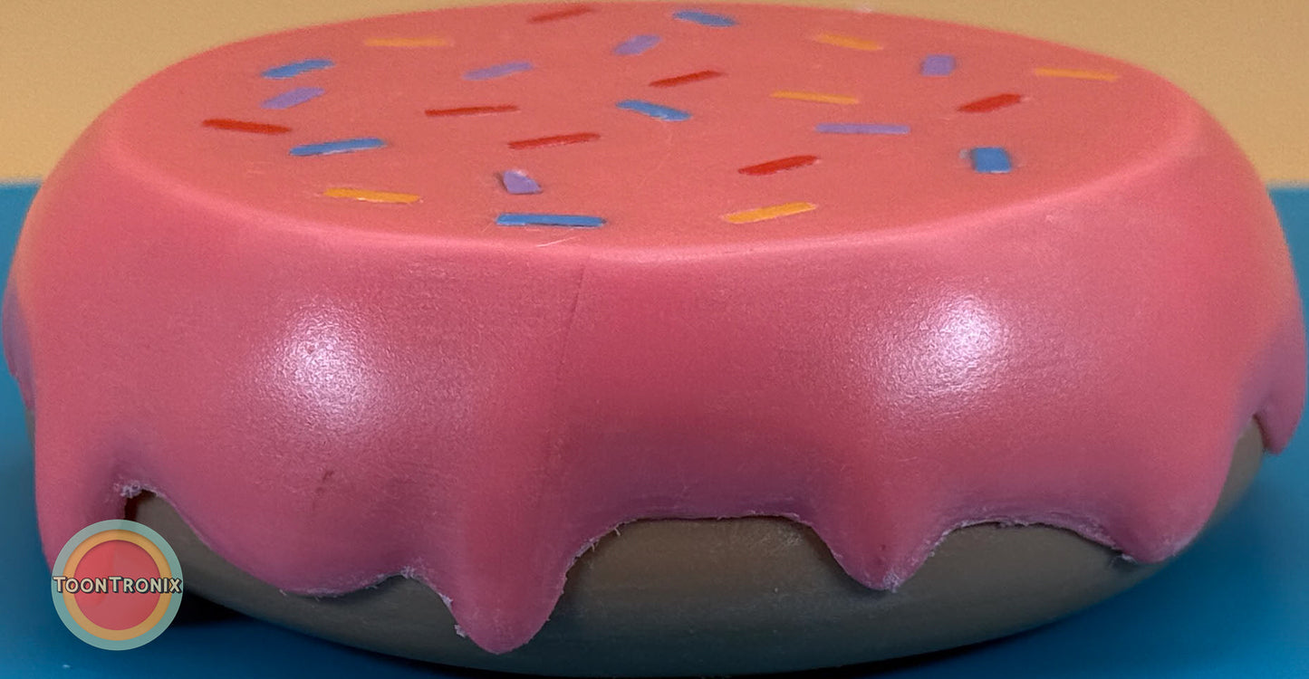 6 or 9 inch flat donut desk lamp with pink icing and colorful sprinkles cartoon decor USB powered