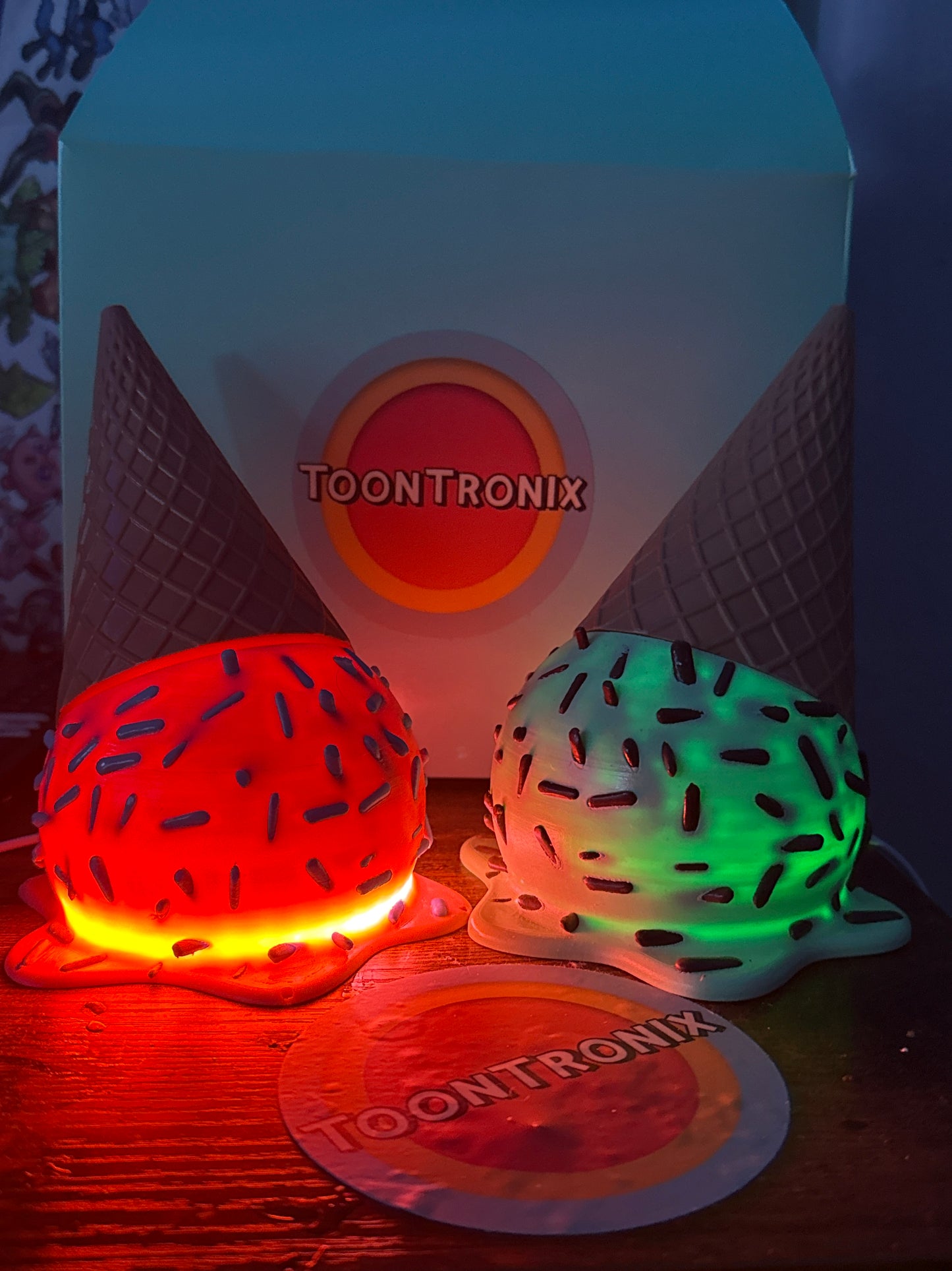 Melting Ice Cream Lamp