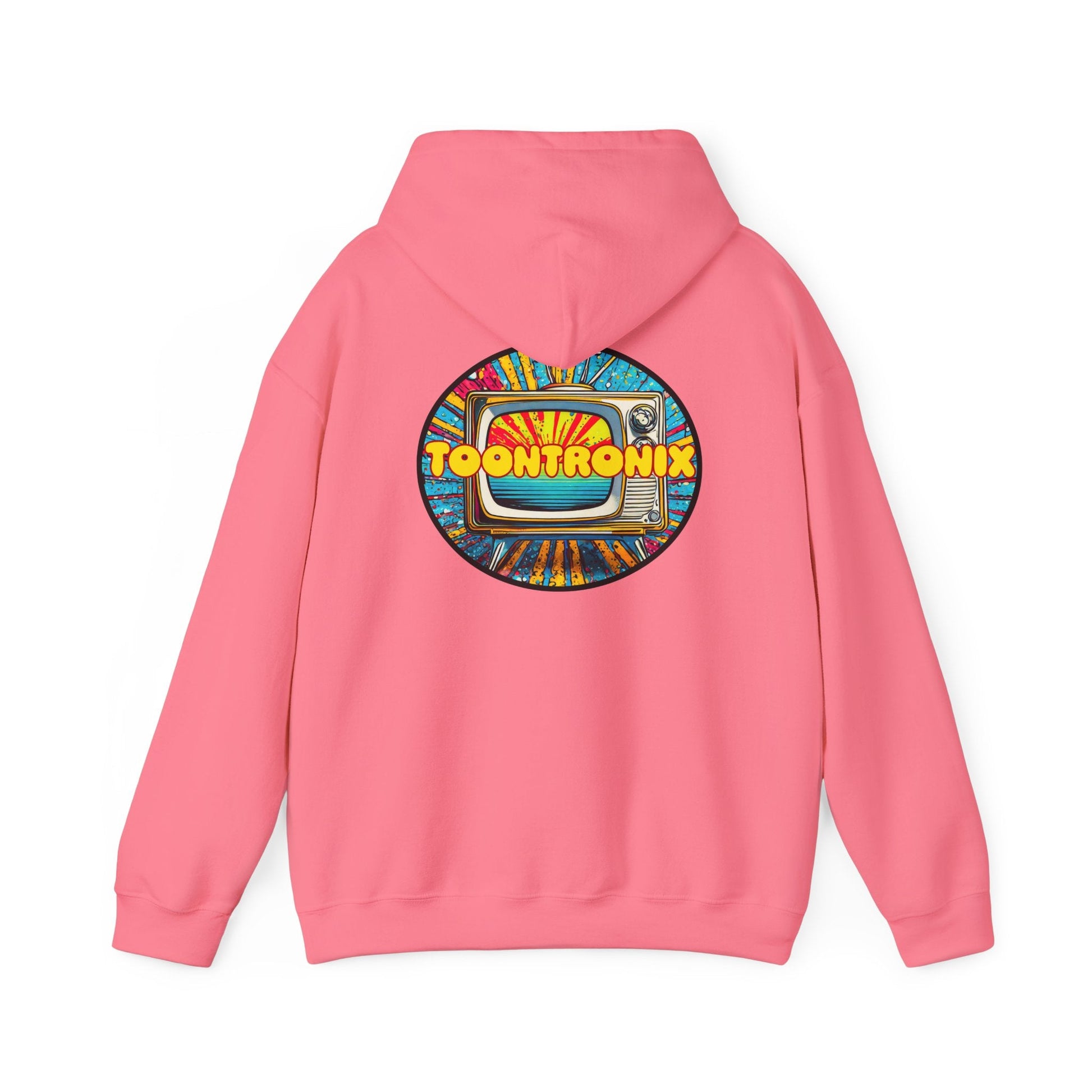 Unisex heavy blend Toontronix hoodie with vibrant graphic print.