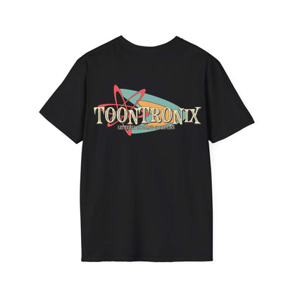 Toontronix Retro Logo Tee Unisex Shirt with classic fit and ribbed collar.