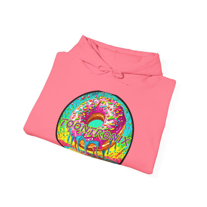 Toontronix Donut Hoodie - Unisex Heavy Blend™ Sweatshirt with graphic print.