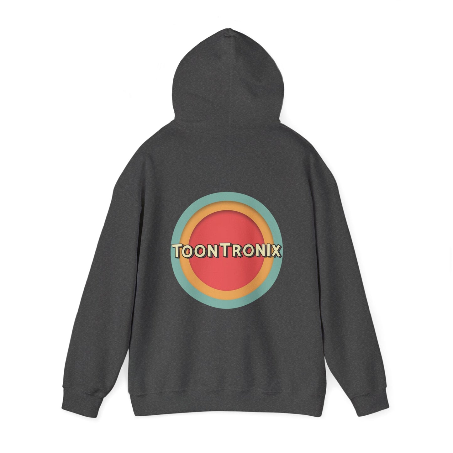 Toontronix Toons Logo Hoodie - Unisex Heavy Blend™ Sweatshirt with kangaroo pocket and drawstring hood.