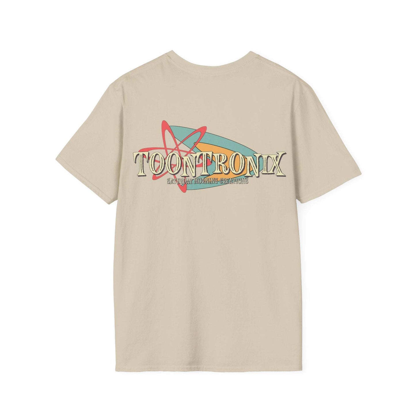 Toontronix Retro Logo Tee Unisex Shirt with classic fit and ribbed collar.