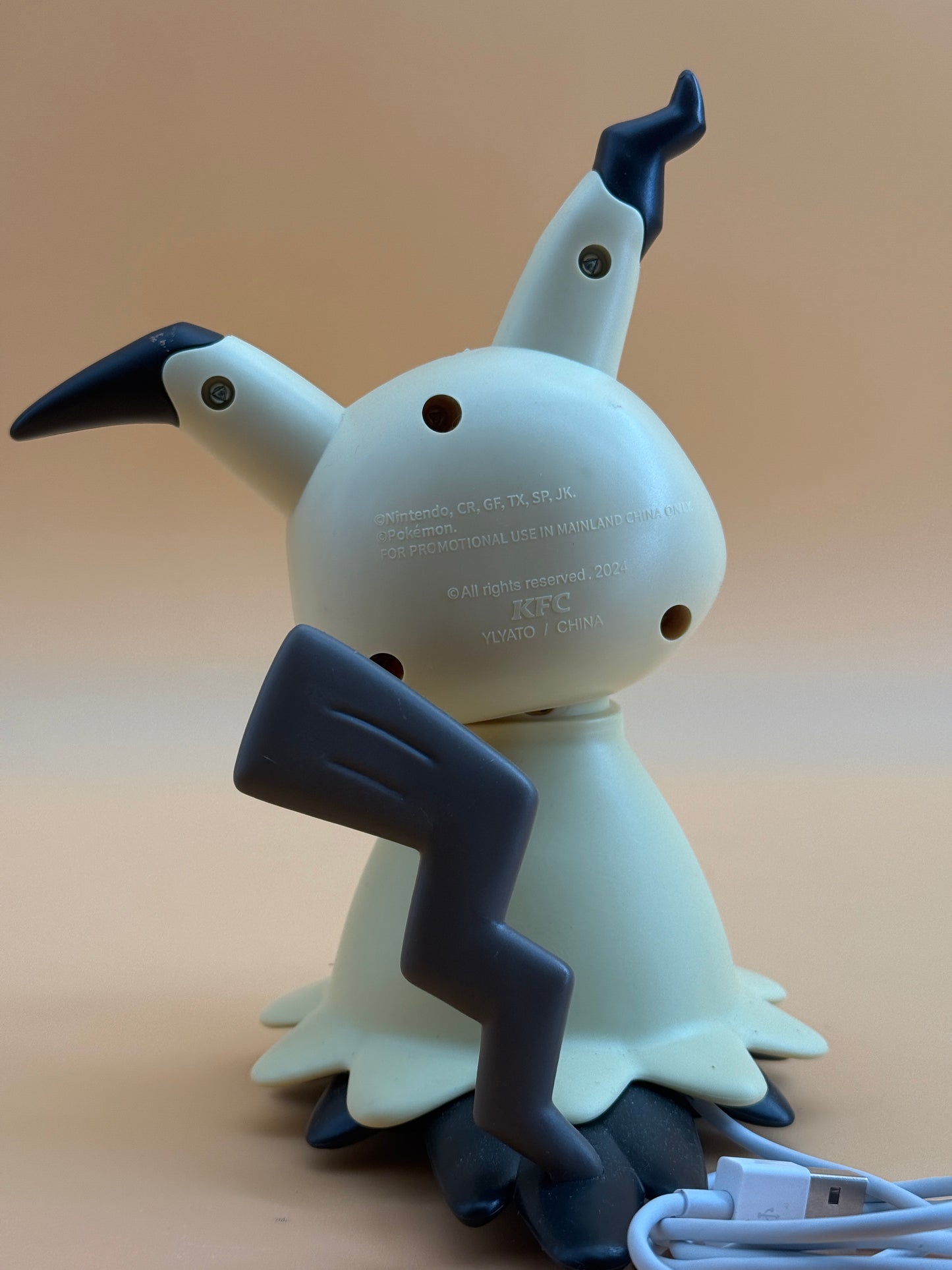 7" Moving Mimikyu with Wheels Pokemon Lamp Light Statue Figure Collectible
