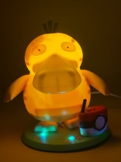 6" Dancing Psyduck with Sound Pokemon Lamp Light Statue Figure Collectible