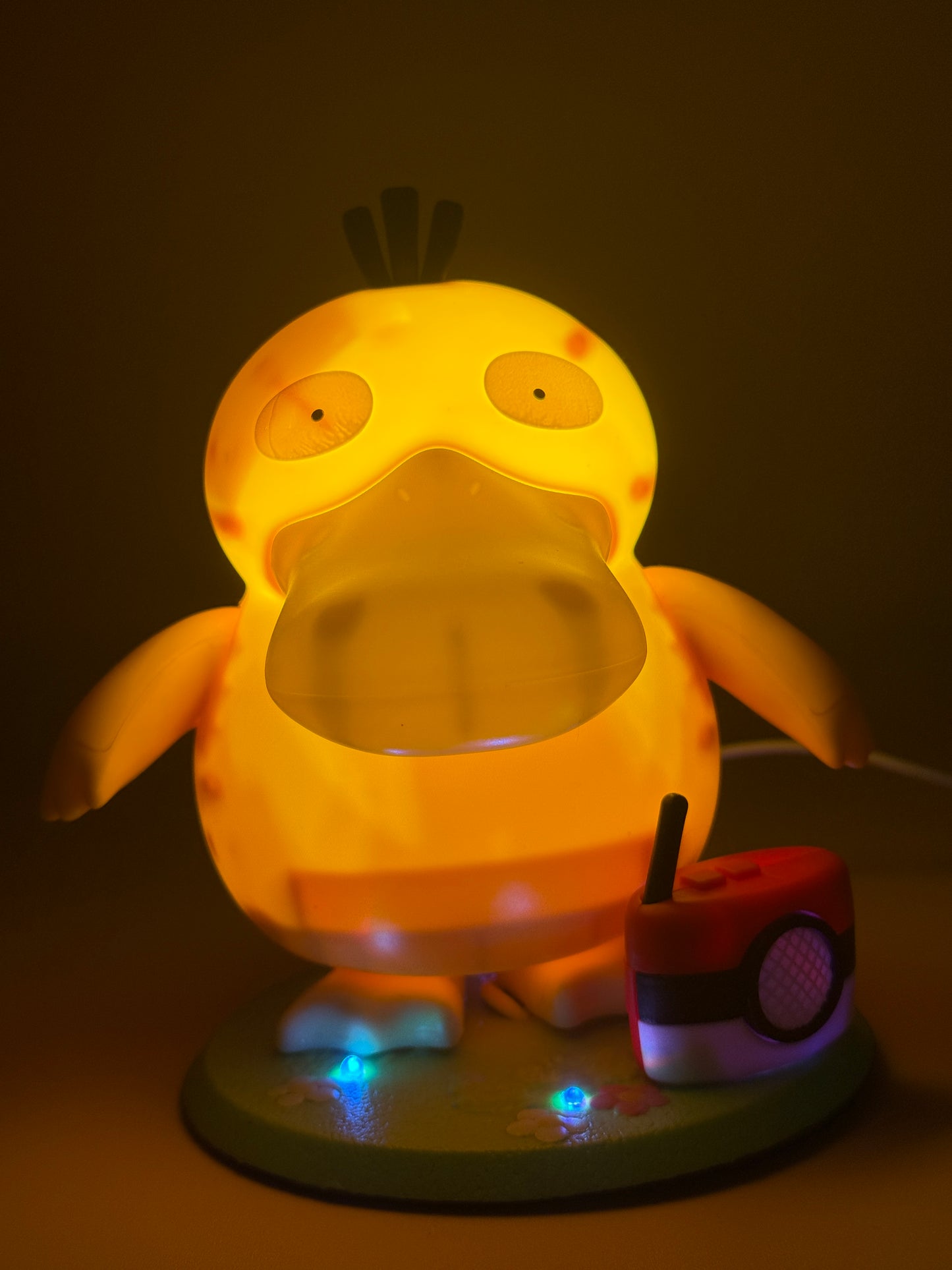 6" Dancing Psyduck with Sound Pokemon Lamp Light Statue Figure Collectible