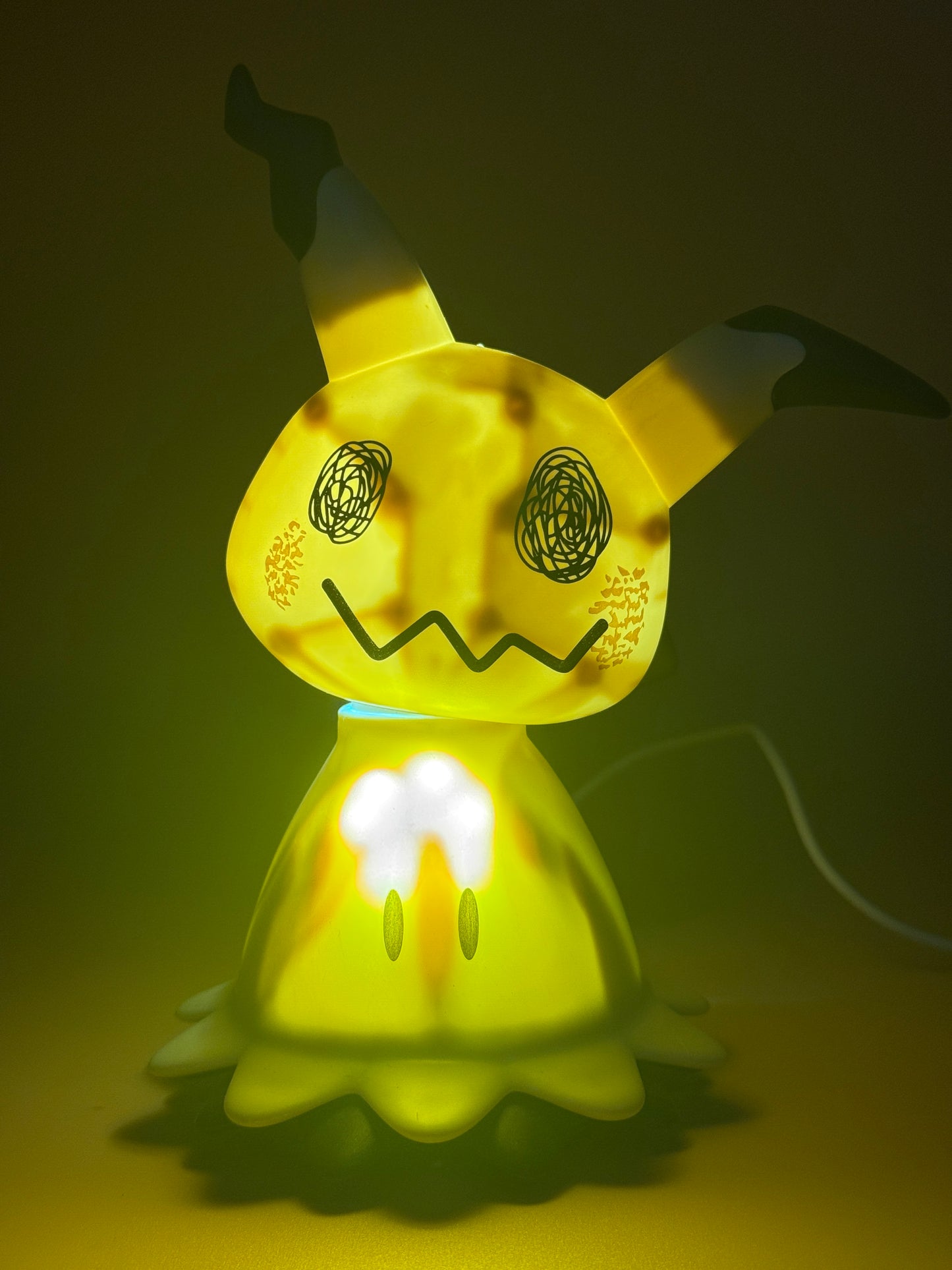 7" Moving Mimikyu with Wheels Pokemon Lamp Light Statue Figure Collectible