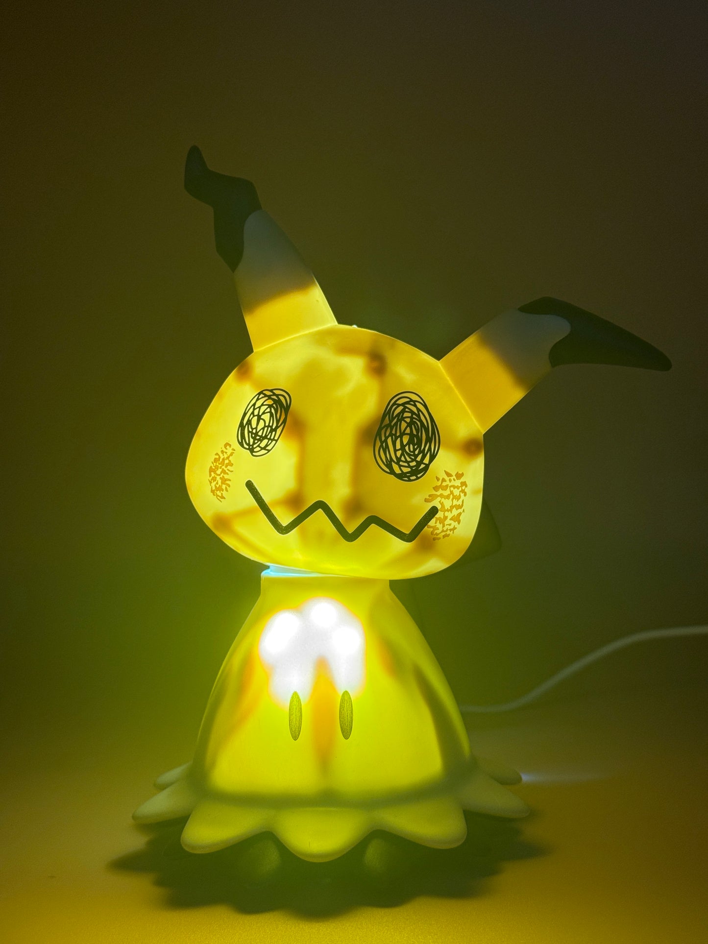 7" Moving Mimikyu with Wheels Pokemon Lamp Light Statue Figure Collectible