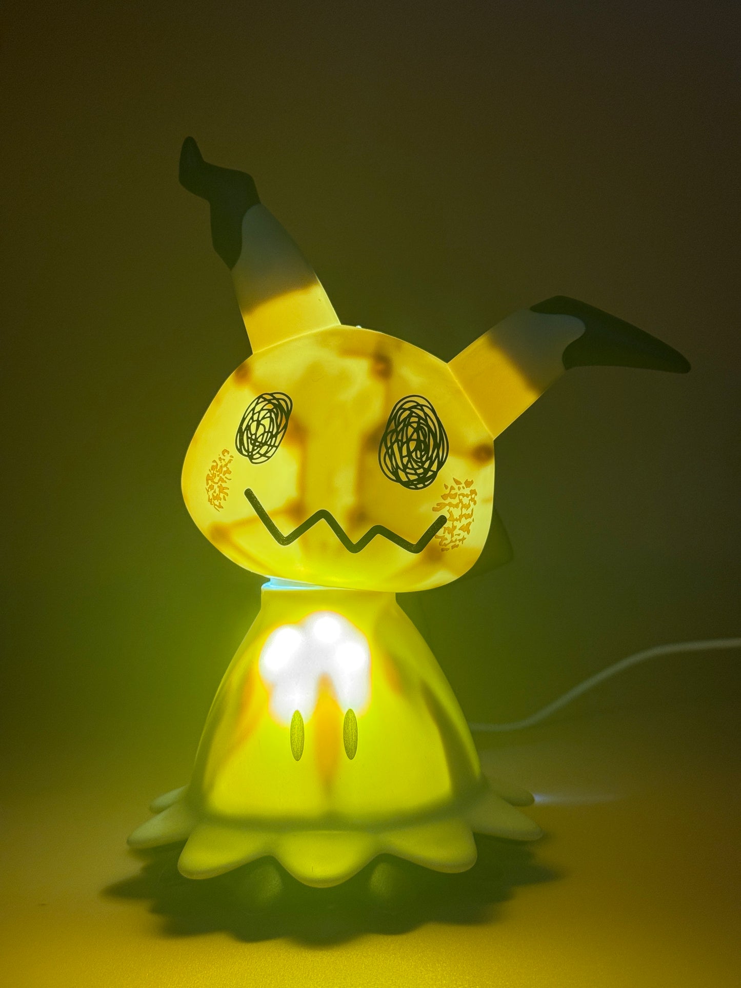 7" Moving Mimikyu with Wheels Pokemon Lamp Light Statue Figure Collectible