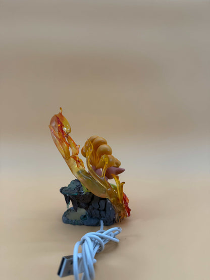 5" Vulpix Statue USB desk lamp with built-in cord on display.