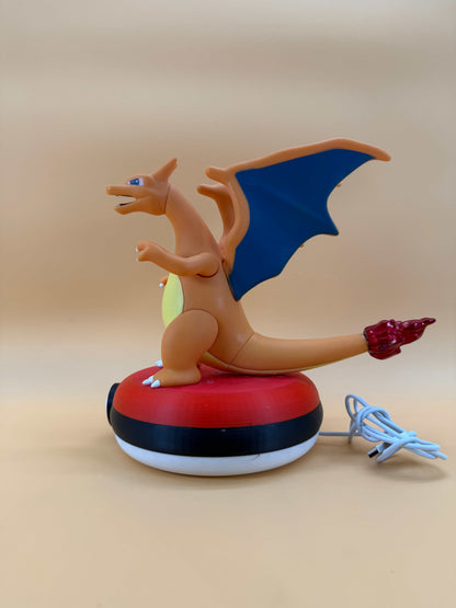 8" Charizard Pokeball Pokemon USB Desk Lamp Light with built-in cord.