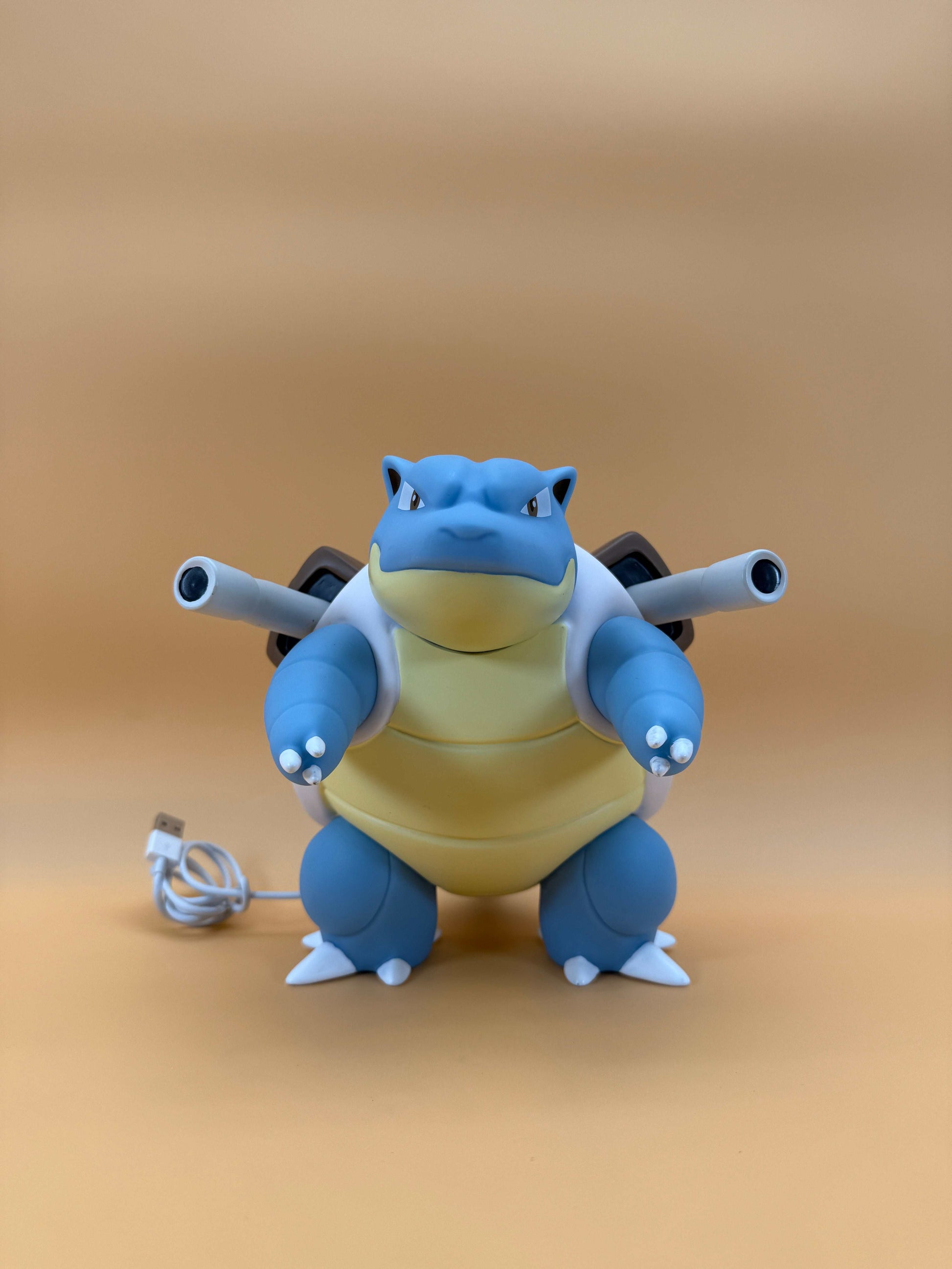 7" Blastoise Statue Pokemon USB Desk Lamp with built-in cord, limited edition.