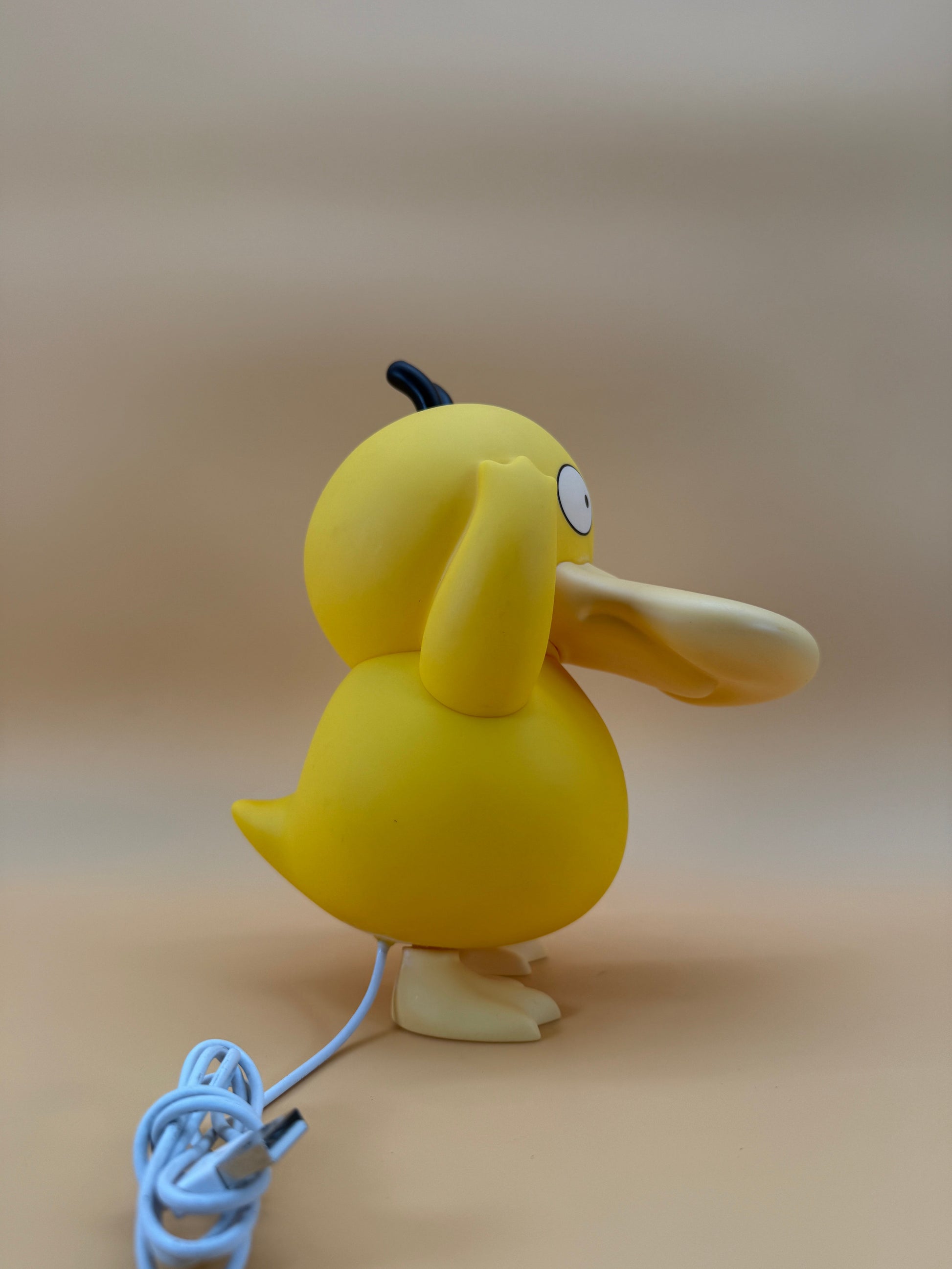 8" Psyduck Statue Pokemon USB Desk Lamp with built-in cord.