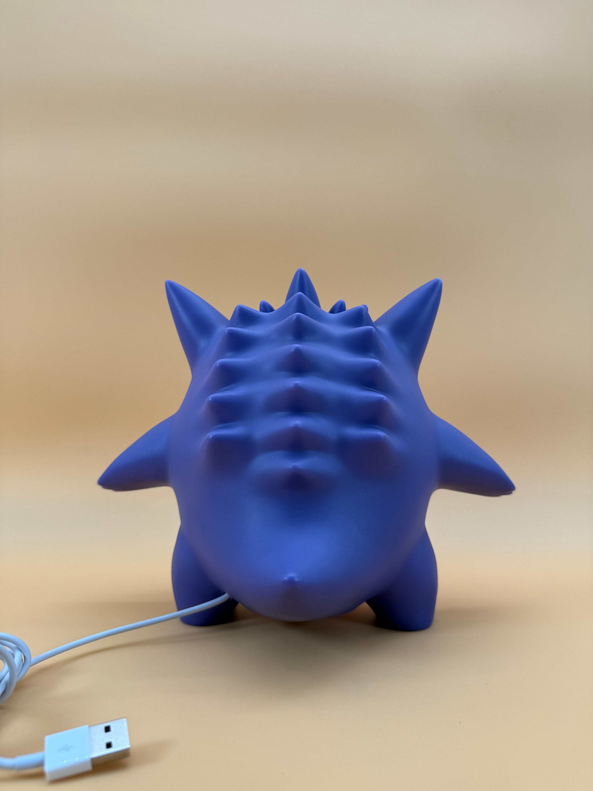 7.8" Gengar with Tongue Out Statue USB Desk Lamp Light