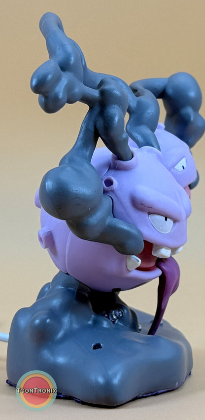 4" Koffing Pokemon statue USB desk lamp with purple and black design and built-in USB cord