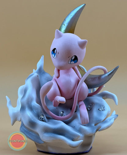 5" Mew Pokémon statue desk lamp with USB cord and magical design