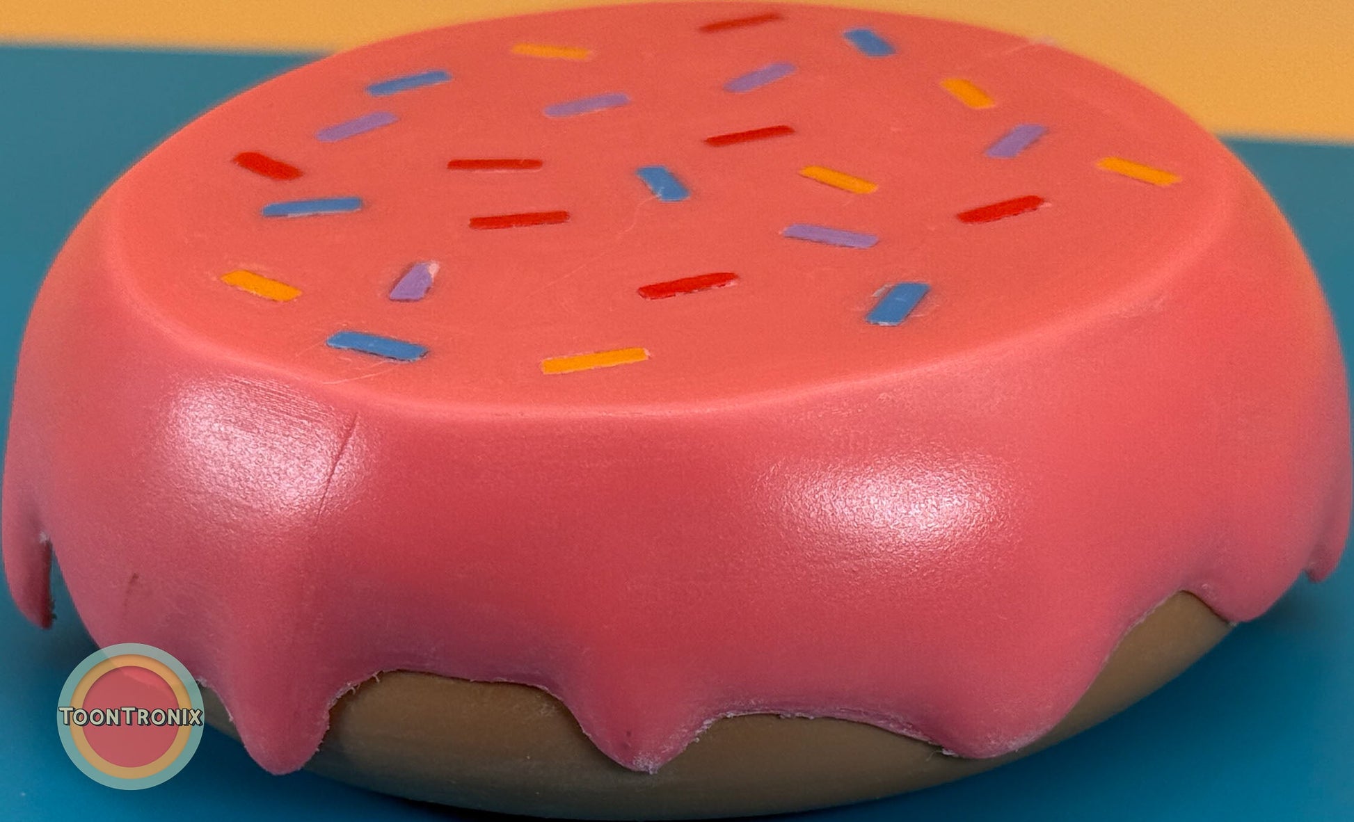 6 or 9 inch flat donut desk lamp with pink icing and colorful sprinkles USB powered cartoon decor