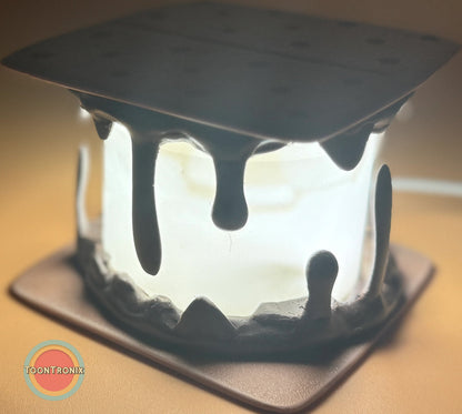 6 or 9 inch smores desk lamp with retro cartoon design and USB power cord