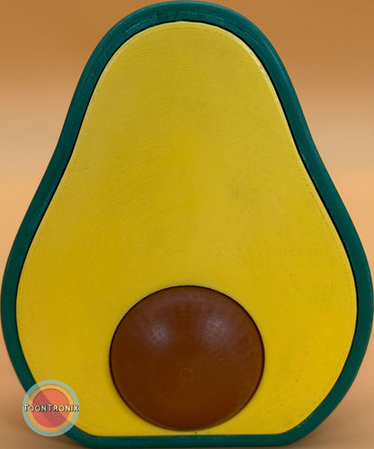 6-inch avocado-shaped desk lamp with vibrant retro design and built-in USB cord