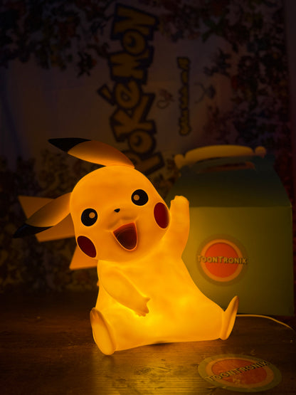 13" Pikachu large statue LED desk lamp with USB cord lighted figure