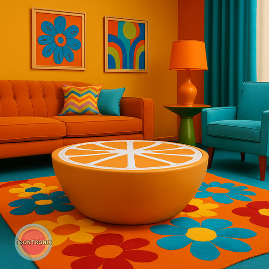 Orange Light Up Table 22" H x 22" L x 22" W (Preorder Shipping 2026)