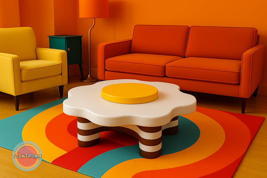 Eggs & Bacon Light Up Table 22" H x 22" L x 22" W (Preorder Shipping 2026)